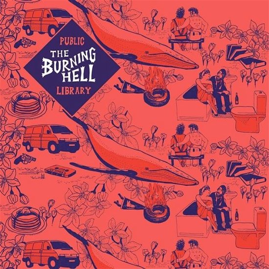 Cover for Burning Hell · Public Library (LP) [Coloured edition] (2023)