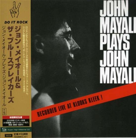 Cover for Mayall, John &amp; The Bluesbreakers · John Mayall Plays (CD) [Limited edition] (2011)