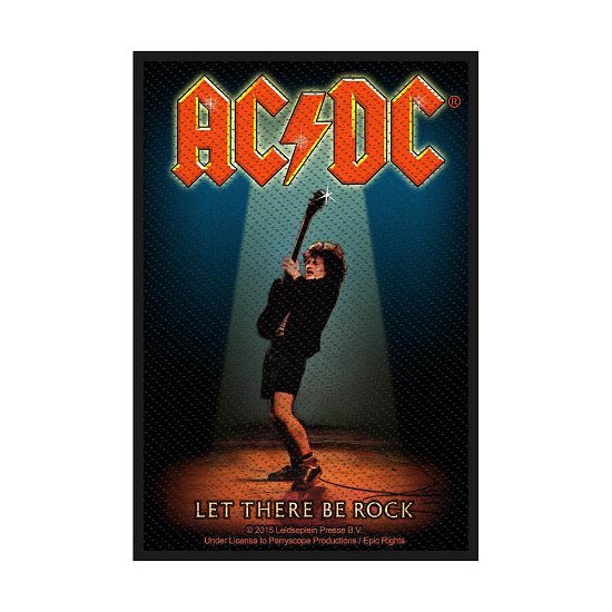 AC/DC Standard Woven Patch: Let There Be Rock - AC/DC - Merchandise - PHD - 5055339763305 - February 24, 2020