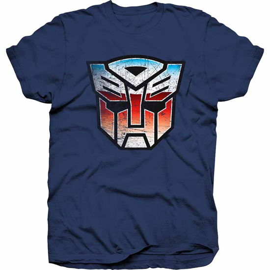 Hasbro Unisex T-Shirt: Transformers Autobot Shield Distress - Hasbro - Fanituote - Bravado - 5055979936305 - 