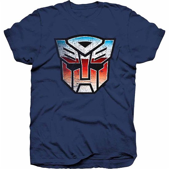 Hasbro Unisex T-Shirt: Transformers Autobot Shield Distress - Hasbro - Produtos - Bravado - 5055979936305 - 
