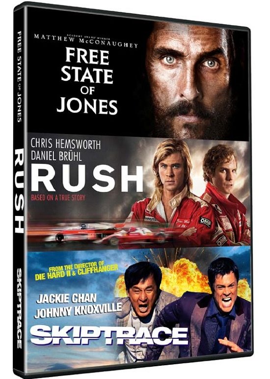 Cover for ACTION BOX 3 - Free State, Rush, Skiptrace (DVD) (2018)