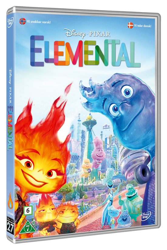 Cover for Elemental (Elementært) (DVD) (2023)