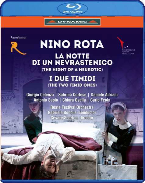Cover for N. Rota · La Notte Di Un Nevrastenico/i Due Timidi (Blu-ray) (2019)