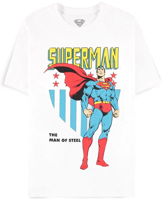 Men'S White (T-Shirt Unisex Tg. L) - Dc Comics: Superman - Otros -  - 8718526391305 - 