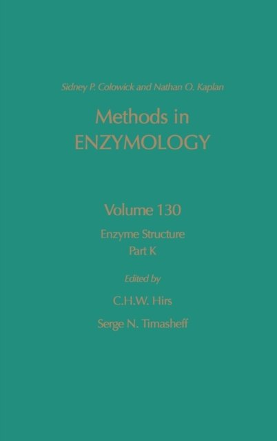 Cover for Sidney P Colowick · Enzyme Structure, Part K - Methods in Enzymology (Inbunden Bok) (1986)