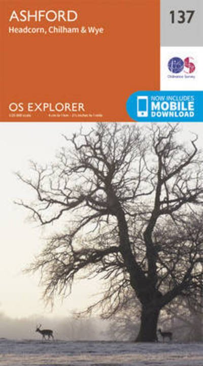 Cover for Ordnance Survey · Ashford - OS Explorer Map (Landkarten) [September 2015 edition] (2015)
