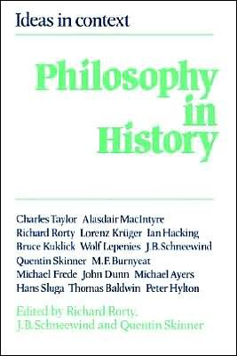 Cover for Richard Rorty · Philosophy in History: Essays in the Historiography of Philosophy - Ideas in Context (Paperback Book) (1984)