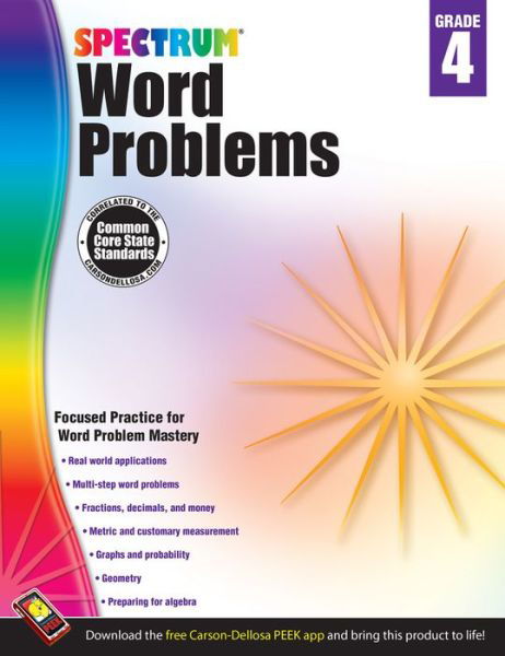 Cover for Spectrum · Spectrum Word Problems, Grade 4 (Pocketbok) (2013)