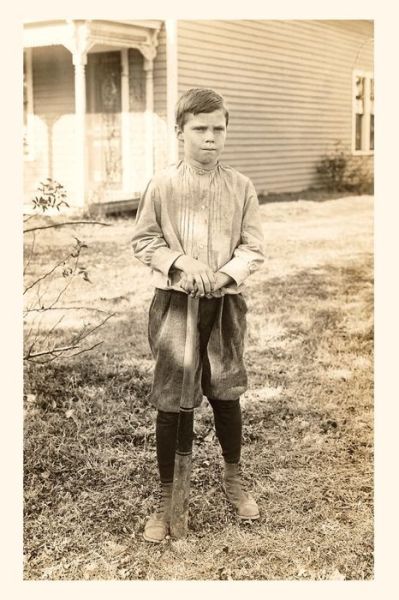 Cover for Found Image Press · Vintage Journal Photograph of Boy with Bat (Book) (2022)