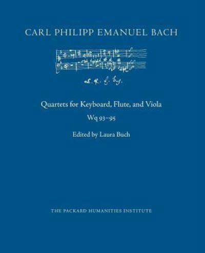 Cover for Carl Philipp Emanuel Bach · Quartets for Keyboard, Flute, and Viola, Wq 93-95 (Pocketbok) (2018)