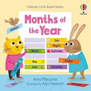 Little Board Books Months of the Year - Little Board Books - Anna Milbourne - Libros - Usborne Publishing Ltd - 9781803703305 - 5 de enero de 2023