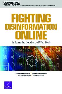 Cover for Jennifer Kavanagh · Fighting Disinformation Online: Building the Database of Web Tools (Taschenbuch) (2020)