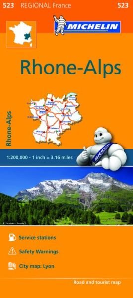 Rhone-Alps - Michelin Regional Map 523: Map - Michelin - Böcker - Michelin Editions des Voyages - 9782067209305 - 7 mars 2016