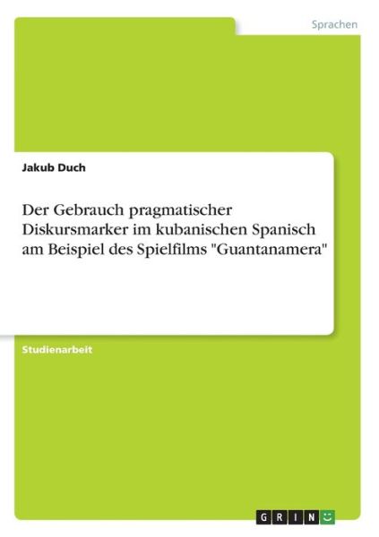 Cover for Duch · Der Gebrauch pragmatischer Diskurs (Book)