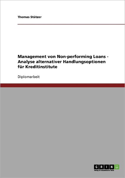 Cover for Stützer · Management von Non-performing L (Book) [German edition] (2008)
