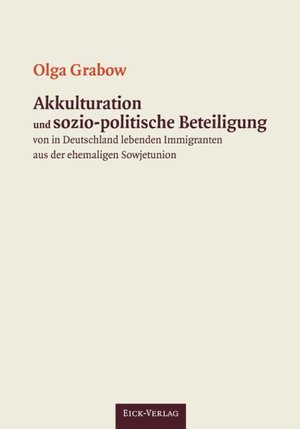 Cover for Grabow · Akkulturation und sozio-politisc (Bog)