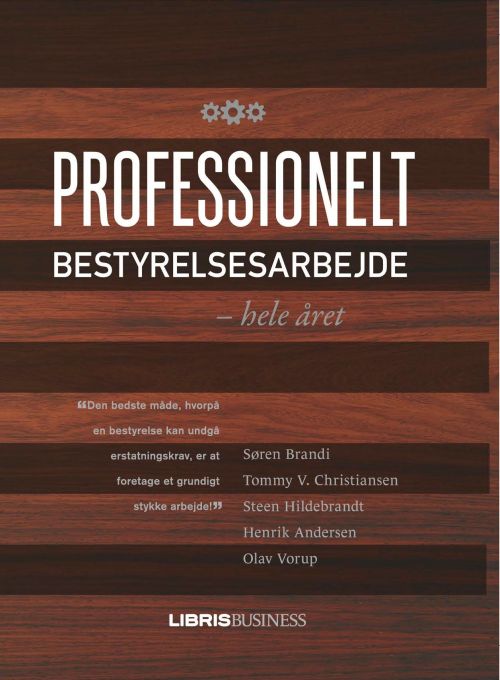 Cover for S Brandi, T V Christiansen, S Hildebrandt, H Andersen og O Vorup · Professionelt bestyrelsesarbejde - hele året (Hardcover Book) [1st edition] [Hardback] (2013)