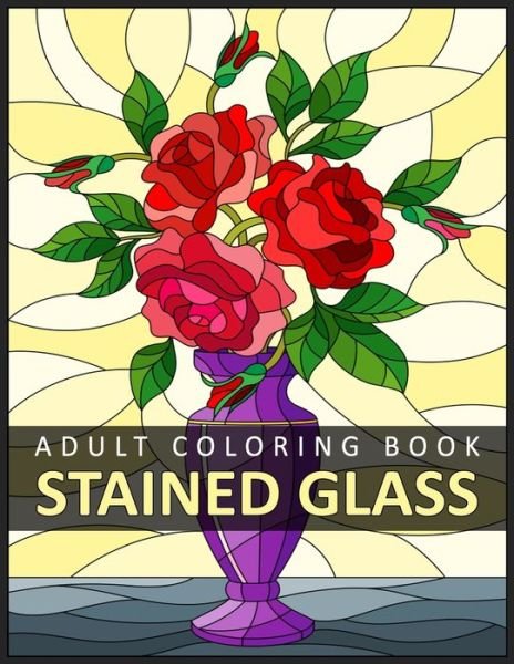 Cover for Azberry Book · Stained Glass Adult Coloring Book (Pocketbok) (2020)