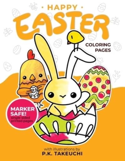 Cover for P K Takeuchi · Happy Easter Coloring Pages (Paperback Book) (2021)