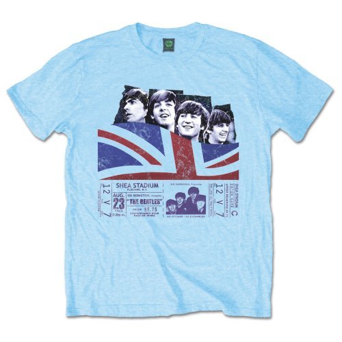 Cover for The Beatles · The Beatles Unisex T-Shirt: Shea Stadium (T-shirt) [size M] [Blue - Unisex edition]