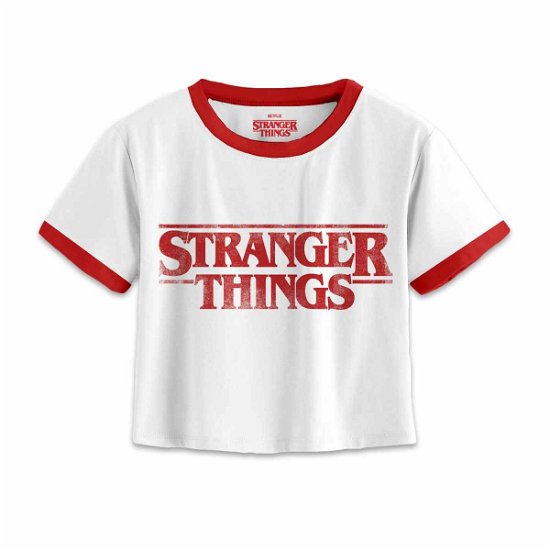 Stranger Things T-Shirt Distressed Logo Größe XL - Stranger Things - Merchandise -  - 5056463499306 - 25. juli 2022