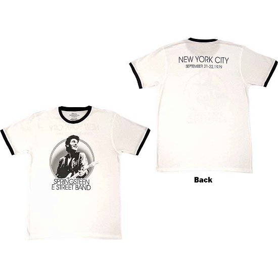 Bruce Springsteen Unisex Ringer T-Shirt: NYC (Back Print) - Bruce Springsteen - Merchandise -  - 5056561074306 - 