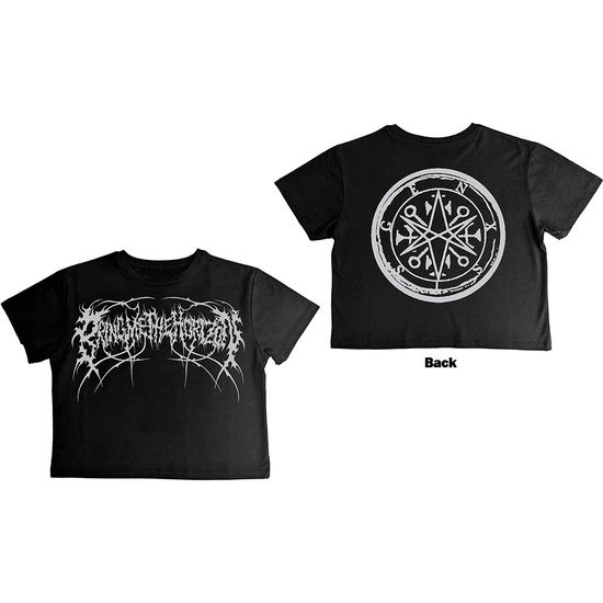 Cover for Bring Me The Horizon · Bring Me The Horizon Ladies Crop Top: Metal Logo Genxsis (Black) (Back Print) (Bekleidung) [size XS] (2024)