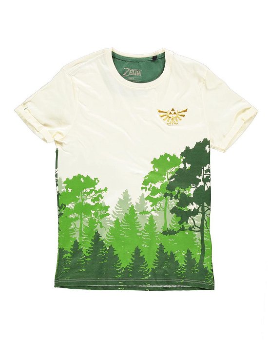 Cover for T-Shirt · ZELDA - Mens T-Shirt - Hyrule Forrest (MERCH) [size L] (2019)