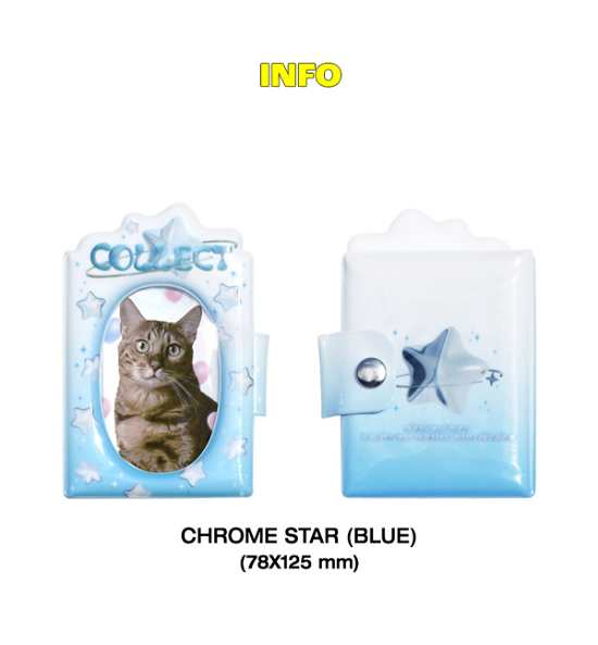 Cover for LOVERS PHOTOCARD HOLDER BOOK · Photocard Holder Book (Book) [Blue Chrome Star] (2023)