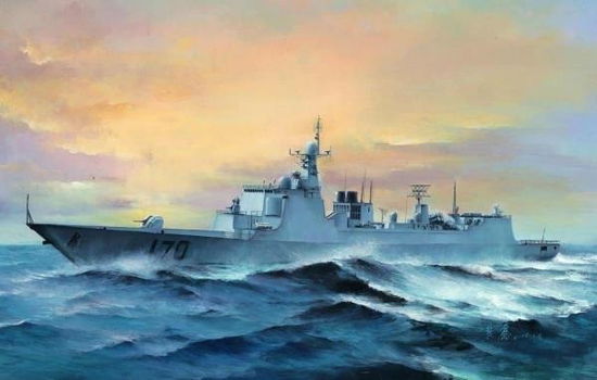 Pla Navy Type 052c Ddg-170 Lanzhou (1:350) - Trumpeter - Gadżety - Trumpeter - 9580208045306 - 