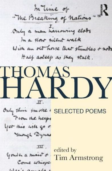 Cover for Tim Armstrong · Thomas Hardy: Selected Poems - Longman Annotated Texts (Paperback Book) (2009)