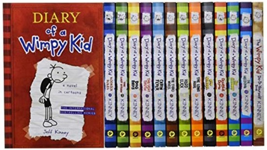 Cover for Jeff Kinney · Diary of a Wimpy Kid Box of Books 1-13 + DIY (Taschenbuch) [Export edition] (2019)