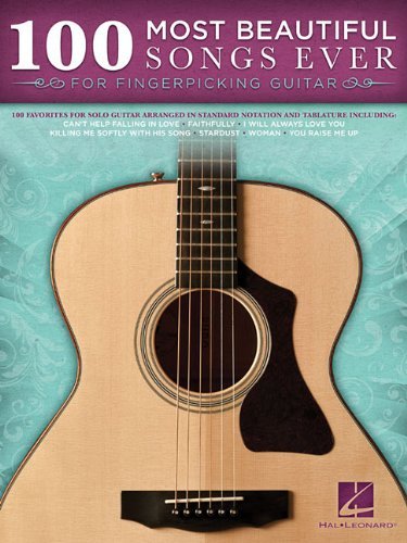 100 Most Beautiful Songs Ever: For Fingerpicking Guitar - Hal Leonard Publishing Corporation - Bøger - Hal Leonard Corporation - 9781458423306 - 1. marts 2014