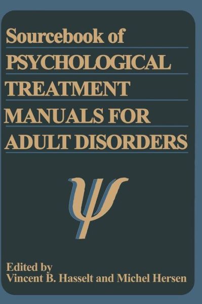 Cover for Michel Hersen · Sourcebook of Psychological Treatment Manuals for Adult Disorders (Taschenbuch) [Softcover reprint of the original 1st ed. 1996 edition] (2013)