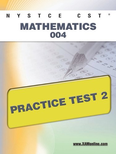 Cover for Sharon Wynne · Nystce Cst Mathematics 004 Practice Test 2 (Taschenbuch) (2011)
