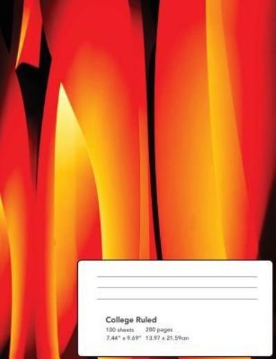 Cover for Gilded Penguin Publishing · Abstract Flames Composition Notebook (Paperback Book) (2018)