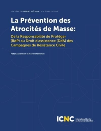 Cover for Peter Ackerman · La Prevention des Atrocites de Masse (Paperback Book) (2020)