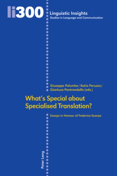 Cover for Giuseppe Palumbo · Whats Special about Specialized Translation? (Book) (2023)