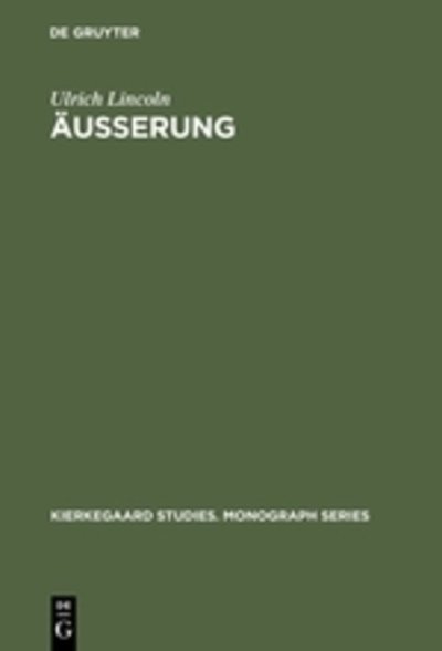 Cover for Lincoln · Äußerung (Bok) [German edition] (2000)