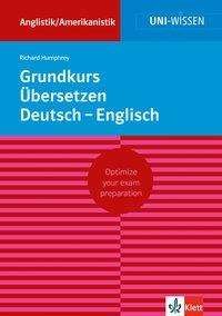 Grundkurs Übersetzen Deutsch-E - Humphrey - Livres -  - 9783129390306 - 