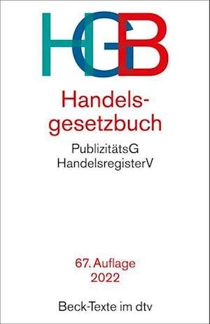 Cover for Dtv Verlagsgesellschaft · Handelsgesetzbuch HGB (Paperback Book) (2021)