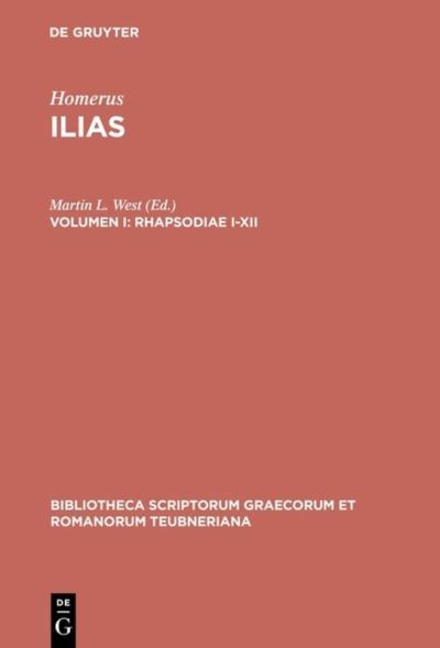 Cover for Homer / West · Ilias, Vol. I CB (Book) [Reprint 2012 edition] (1998)