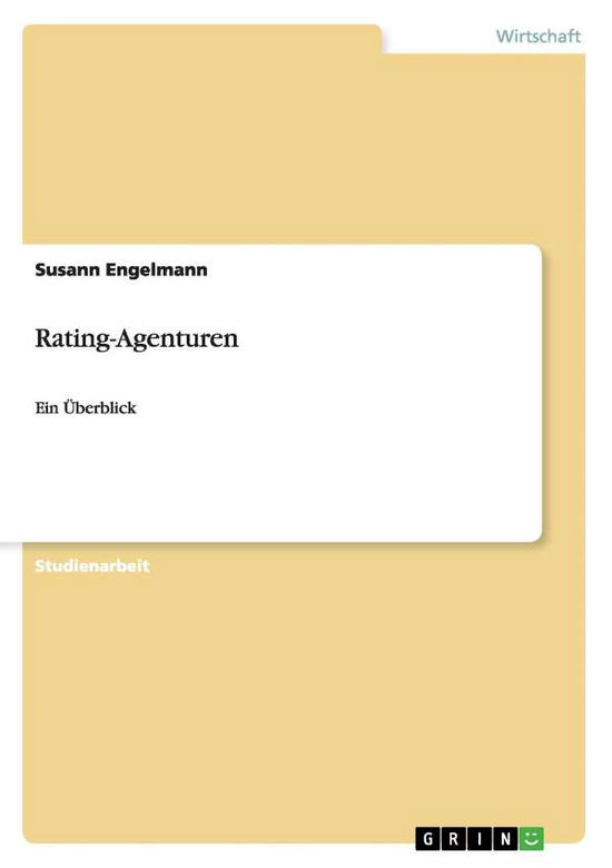 Cover for Engelmann · Rating-Agenturen (Book) [German edition] (2009)