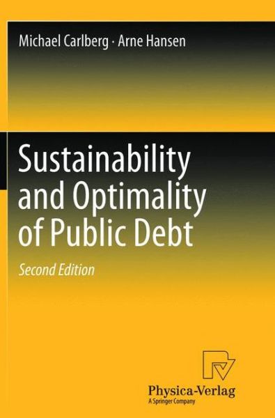 Cover for Michael Carlberg · Sustainability and Optimality of Public Debt (Paperback Book) [2nd ed. 2013 edition] (2015)