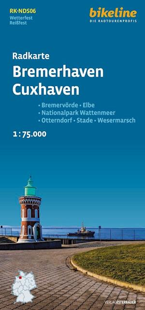 Cover for Bremerhaven / Cuxhaven cycle map (Map) (2022)