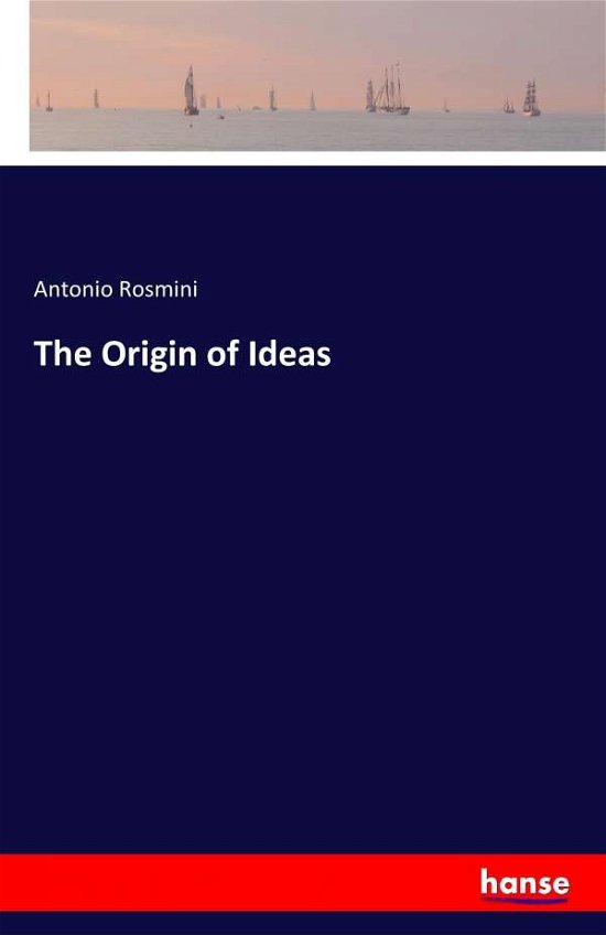 Cover for Rosmini · The Origin of Ideas (Book) (2016)