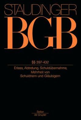 Cover for Staudinger · Bgb.§§ 397-432 (Book) (2012)