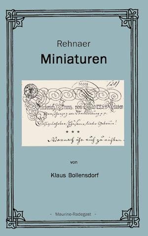 Cover for Books on Demand · Rehnaer Miniaturen (Paperback Bog) (2001)