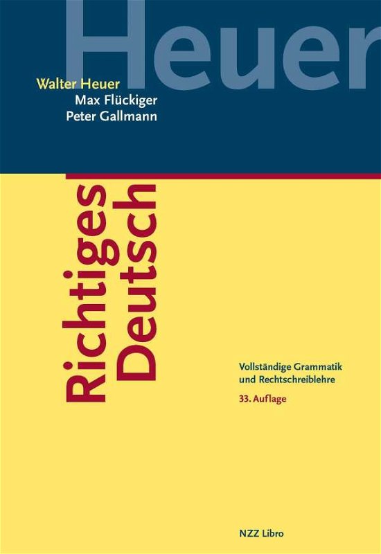 Cover for Heuer · Richtiges Deutsch (Book)